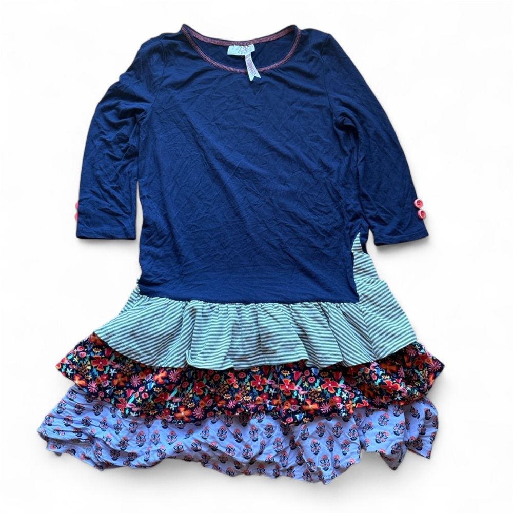 Navy and Floral Layered Dress 365 by Matilda Jane